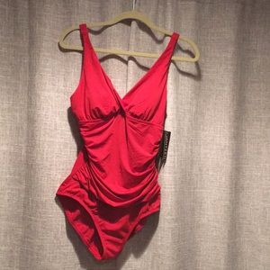 Jantzen red bathing suit. Size 12